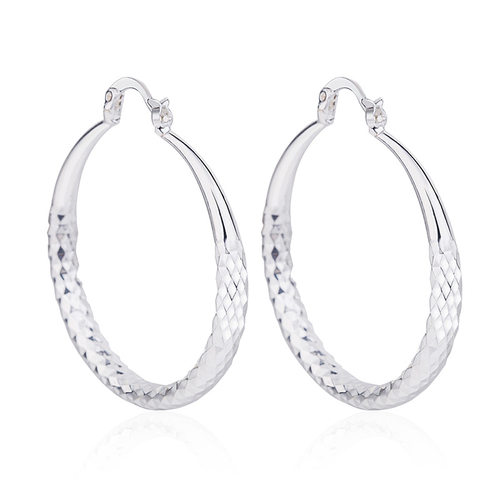 钻石之乡河南商丘跨境热卖欧美大耳圈耳饰车花圆管耳钉 夸张a2509