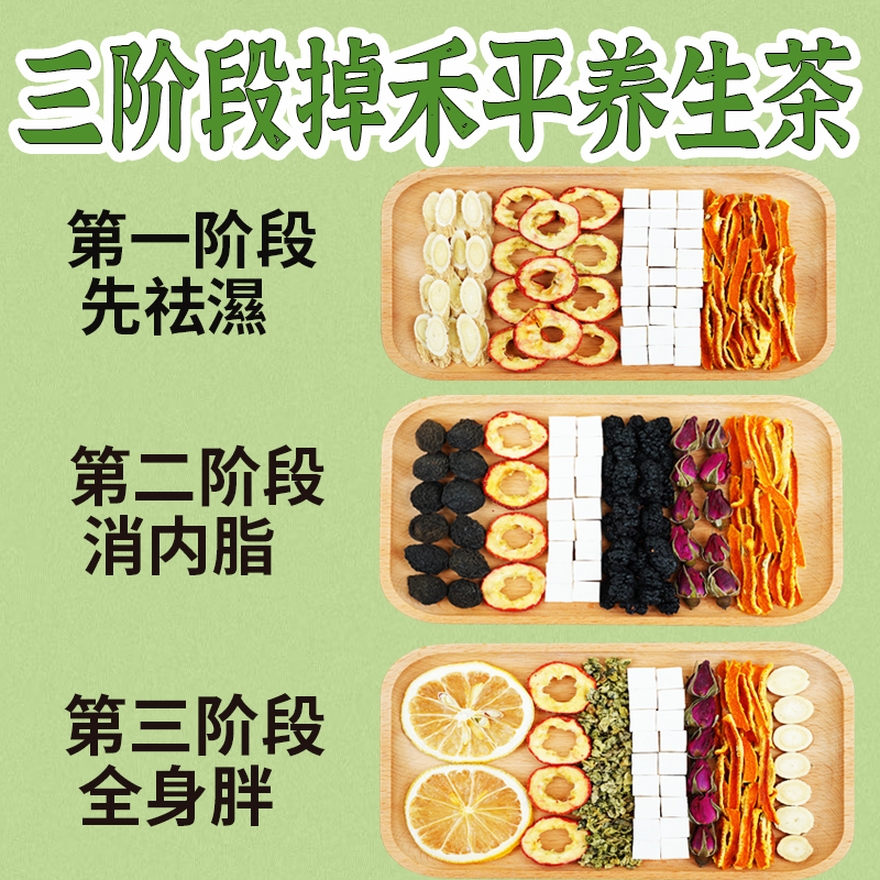 陈皮茯苓山楂黄芪饮祛湿茶脂乌梅桑葚茯苓茶柠檬荷叶刮养生茶包