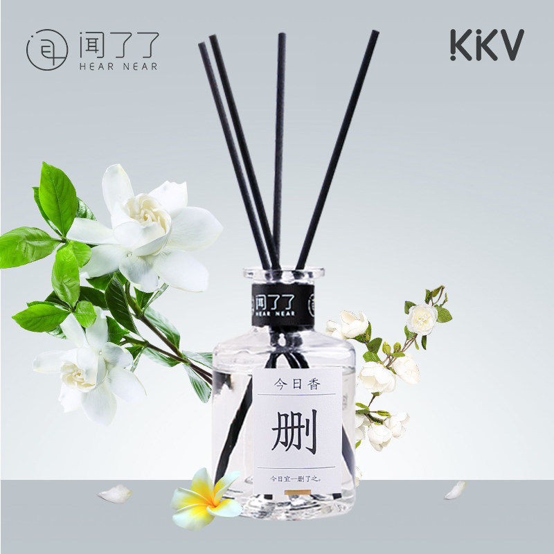 KKV闻了了无火香薰蜡烛香氛家用卧室内持久精油小众伴手礼物图片