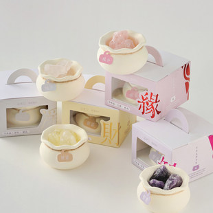 KKV官方闻了了福袋晶石天然能量晶石扩香香薰香氛桌面摆件小礼物