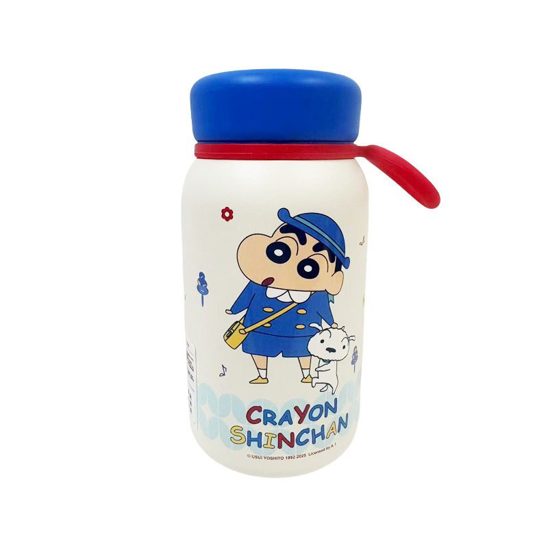 KKV蜡笔小新校园版水杯380ml可爱外出便携学生保温水杯水壶