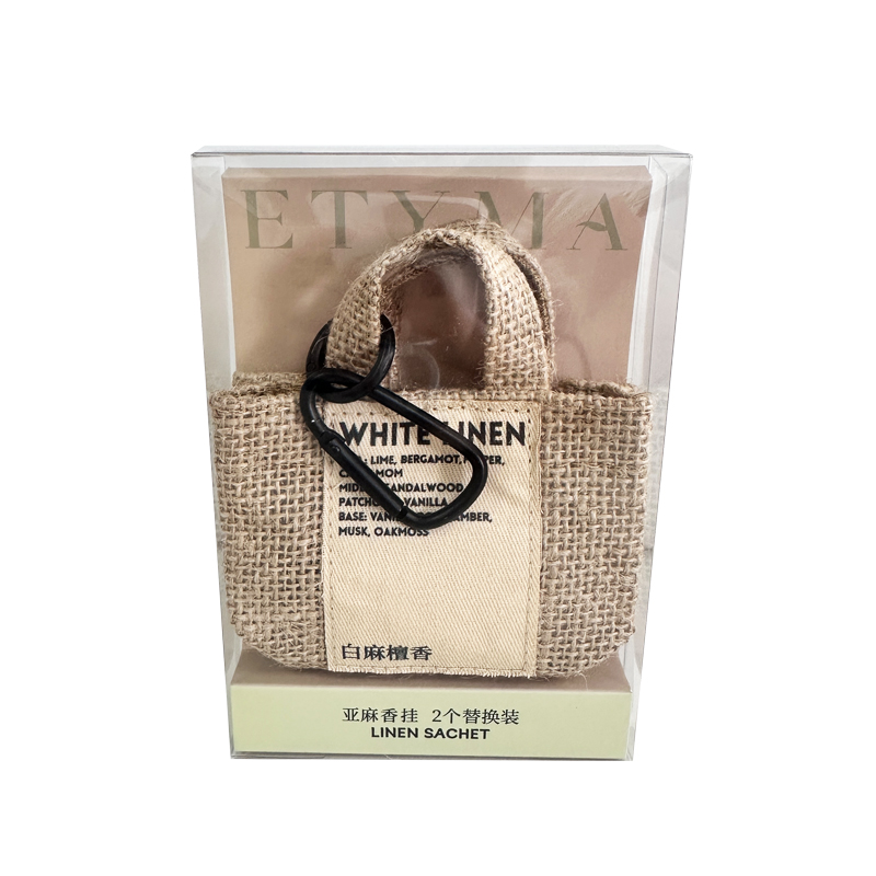 KKV正品ETYMA亚麻系列香挂2个替换装迷你车载衣柜香薰挂件摆件
