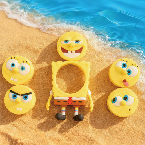 KKV海绵宝宝形象授权冰箱贴摇摇乐创意卡通精美萌趣冰箱贴礼物