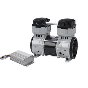 无刷直流电机驱动空压机静音无油小型车载空压机DC48V60V72V1500W