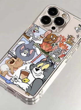 猫和老鼠适用华为p70手机壳荣耀100/50/80/90pro畅玩透明华为mate30可爱x40x50inova12/9/7/8畅享60Proplay5