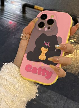 粉底小熊适用VIVOS19手机壳新款x10090807060软壳vivoY93sY77eY55sY33s防摔卡通t1/Y77/35可爱s17e/15/12女款