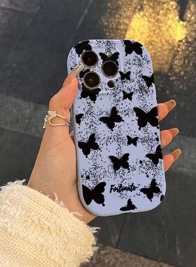 多只蝴蝶适用VIVO手机壳新款x10090807060软壳vivoY93sY77eY55sY33s防摔文艺t1/Y77/35全包s17e/15/12女款