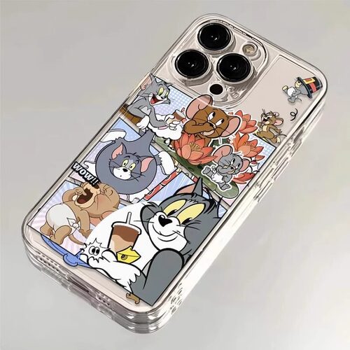 猫和老鼠适用oppoa97手机壳opporeno9/8/10/3pro透明可爱真我gtneo5新款a93/a58少女a52/a3pro/k10卡通保护套