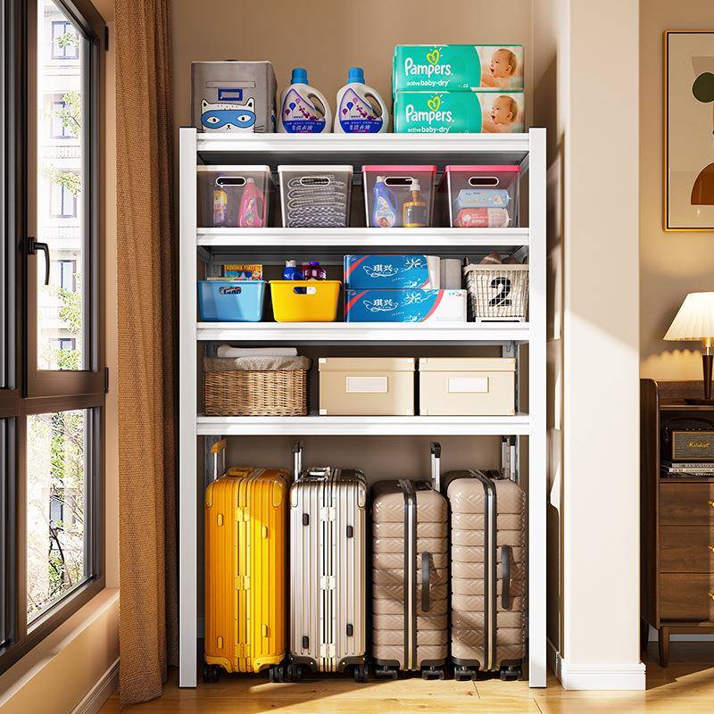 家用置物架多层收纳架行李箱洗衣机上方架子货架厨房阳台高脚铁架