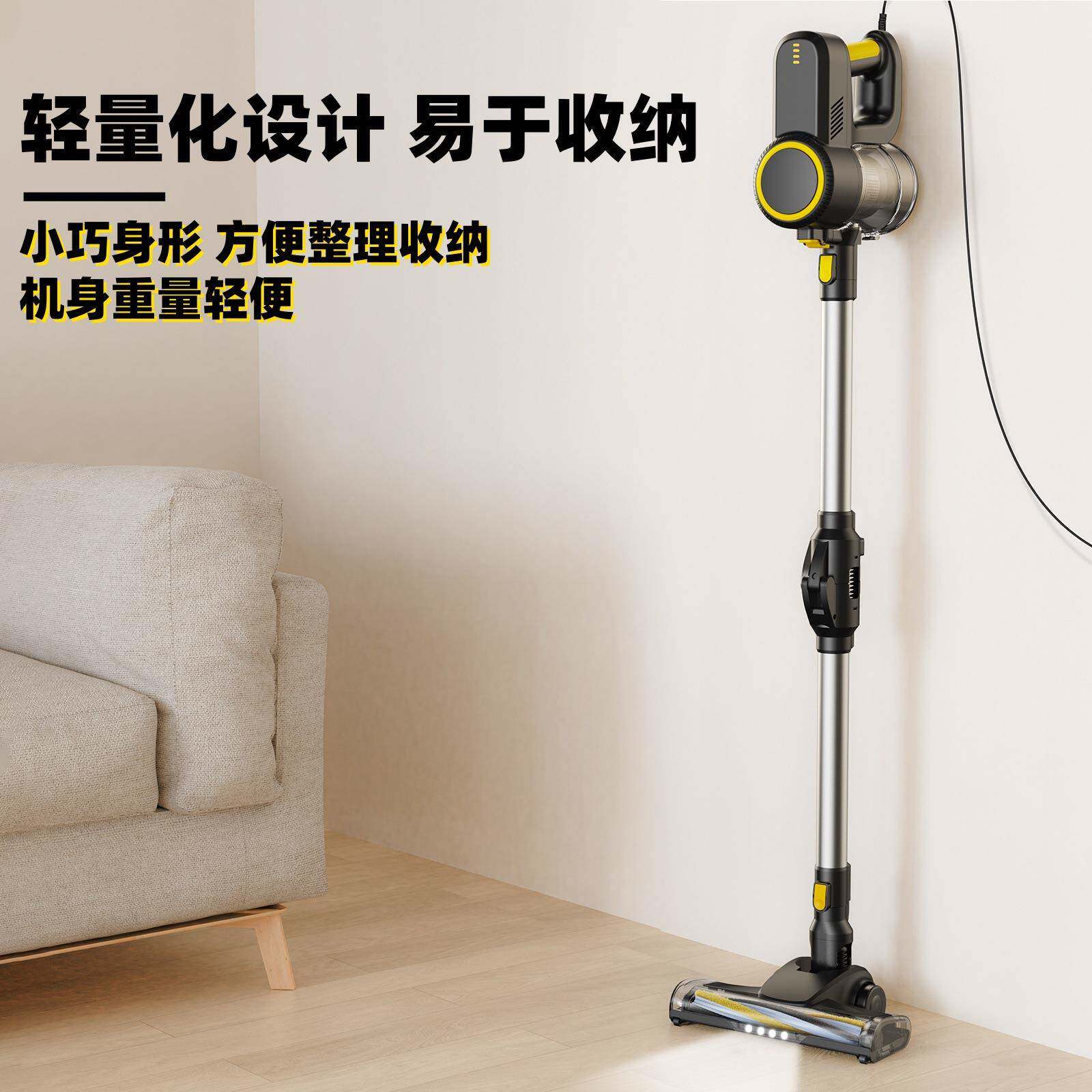 家用有线吸尘器支持电动地刷500W大吸力大功率多功能手持吸尘机
