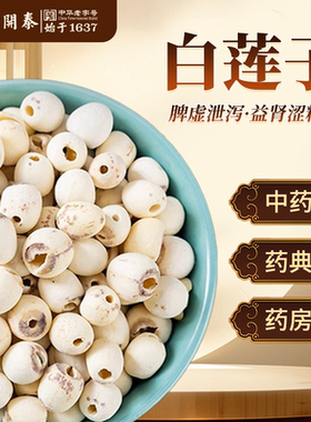 白莲子中药饮片莲子干货500g特级莲子去芯莲子中药材连子茶莲米汤