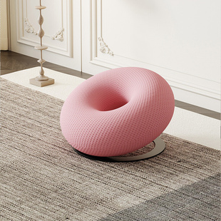 甜甜圈休闲椅意式 极简懒人沙发可爱圆形沙发椅客厅单人椅网红款