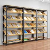 斜放式 货架鞋 店货架精品多层置物架超市产品材料陈列架收纳展柜