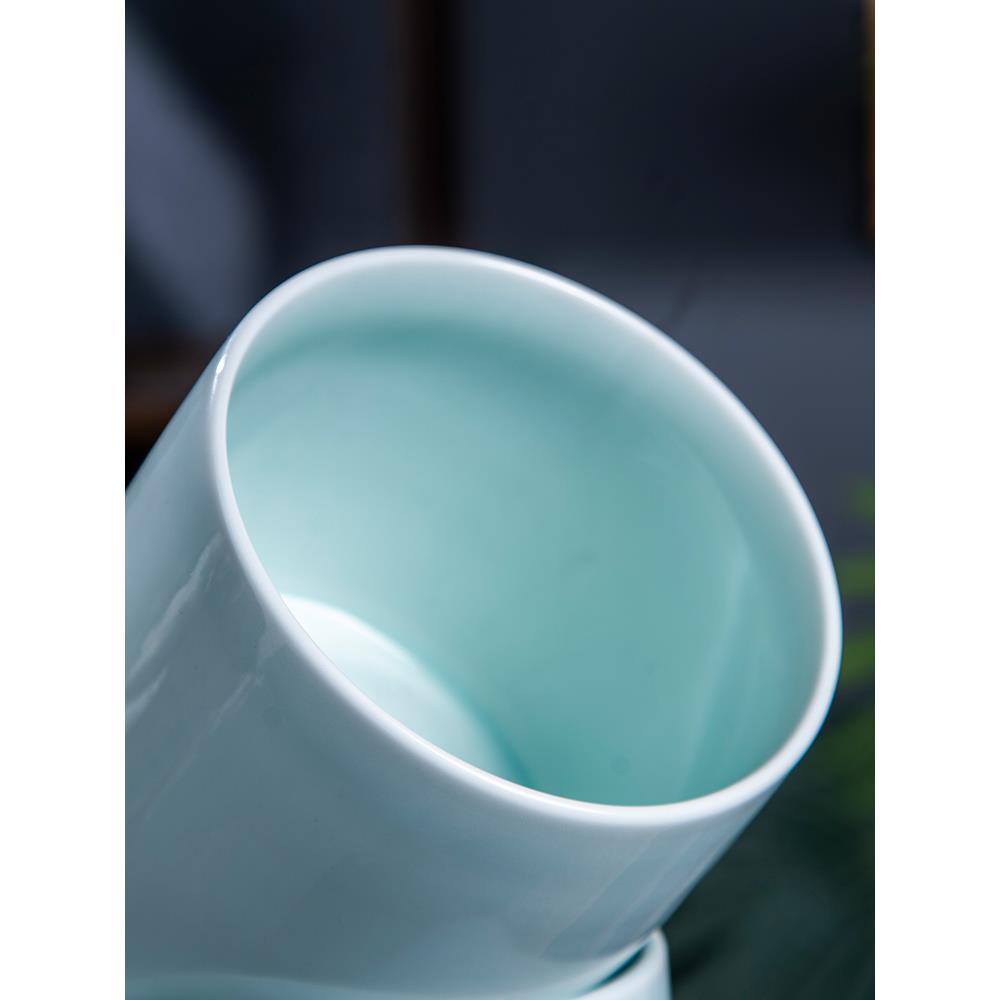 景德镇青瓷筷子筒家用笔筒酒店串串香筒简约插花瓶商用可定做logo