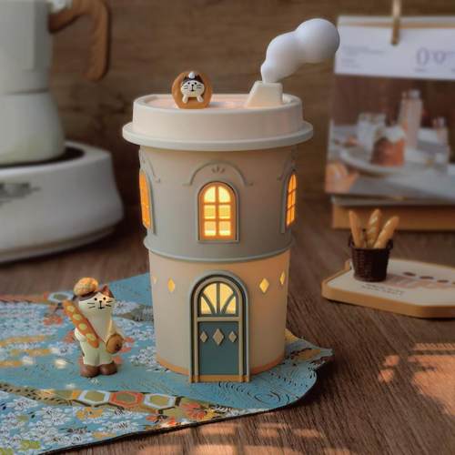 阿楹 覆古床头柜小夜灯咖啡角稀奇古怪摆件萌粒展示教师治愈礼物