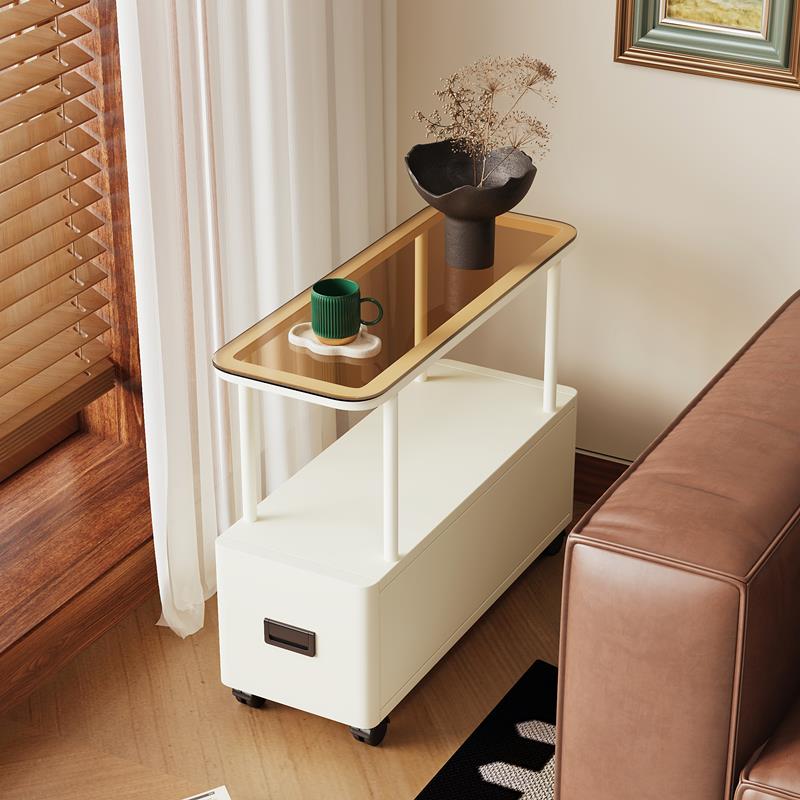 沙发侧边小桌子简易小茶几可移动边几床头柜子轻奢置物架夹缝极窄