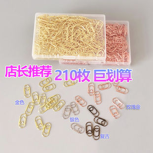 情人节花束卡片夹留言曲别针迷你爱心回形针创意礼物花店花艺钱夹