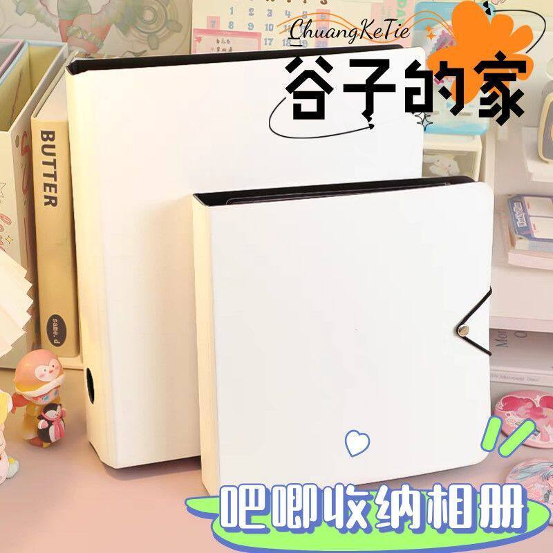 防压吧唧收纳册58mm75mm活页卡册可拆卸防尘圆形谷子专用相册徽章