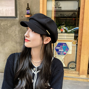 冬天帽子女款2025新款鸭舌帽贝雷帽女士保暖素颜出游11月份月子帽