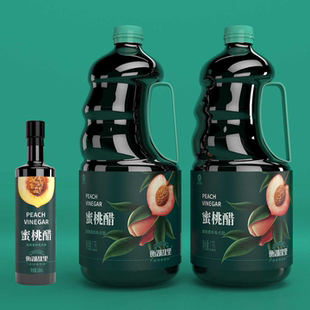 衡湖故里蜜桃醋2桶1.25L+1瓶268ml粮食酿造香熏缸甜醋饺子凉拌