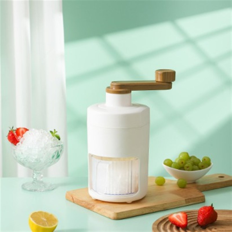 新款刨冰机家用 小型手动碎冰器 手摇制冰沙雹冰破冰制作绵绵