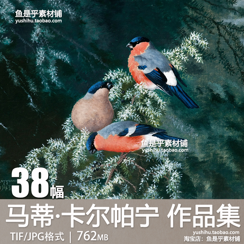 马蒂 卡尔帕宁Matti Karppanen动物禽鸟绘画芬兰艺术电子图片素材