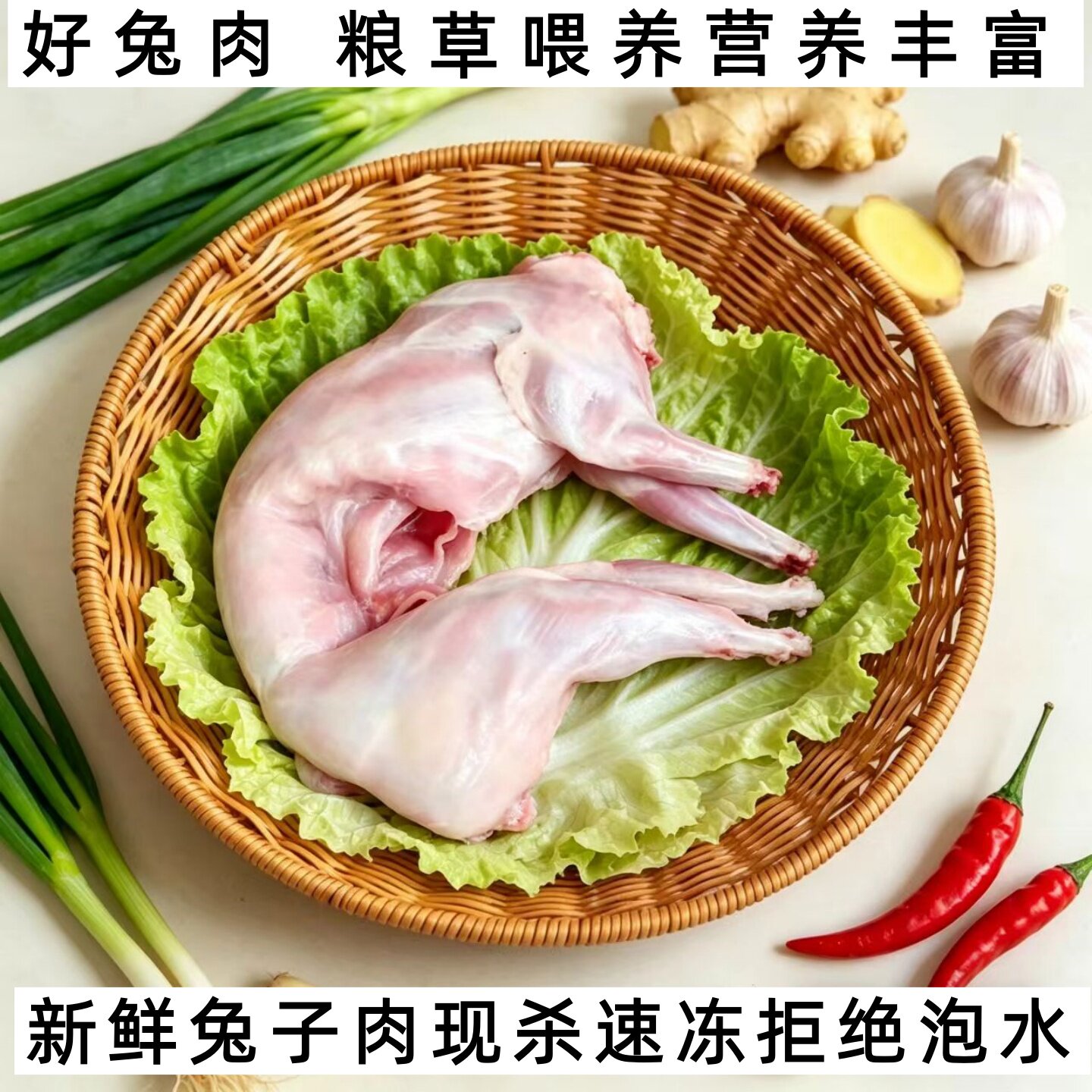 兔肉生鲜新鲜兔子肉整只新鲜兔肉其它生肉制品