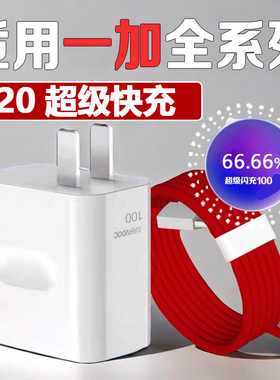 适用一加100充电器超级闪充1加12/11/10Pro/9充电头OnePlus一加Ace2/3Pro充电插头ace闪充头正品充电套装