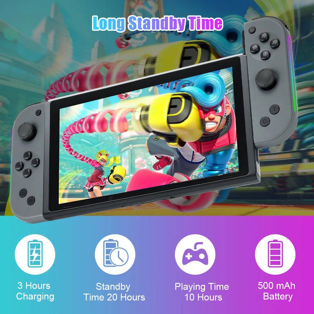 라이트가 있는 조이 패드 스위치 컨트롤러 왼쪽 오른쪽 JOYCON REPLA
