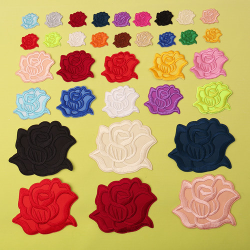 补丁贴自粘免烫玫瑰修复补贴