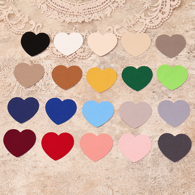 自粘薄款爱心布贴衣服裤子破洞包修补贴布艺沙发汽车座椅装饰补丁