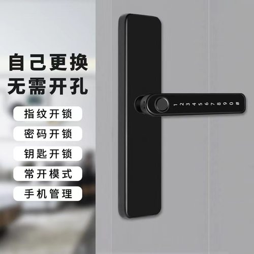 室内卧室密码锁智能电子涂鸦锁