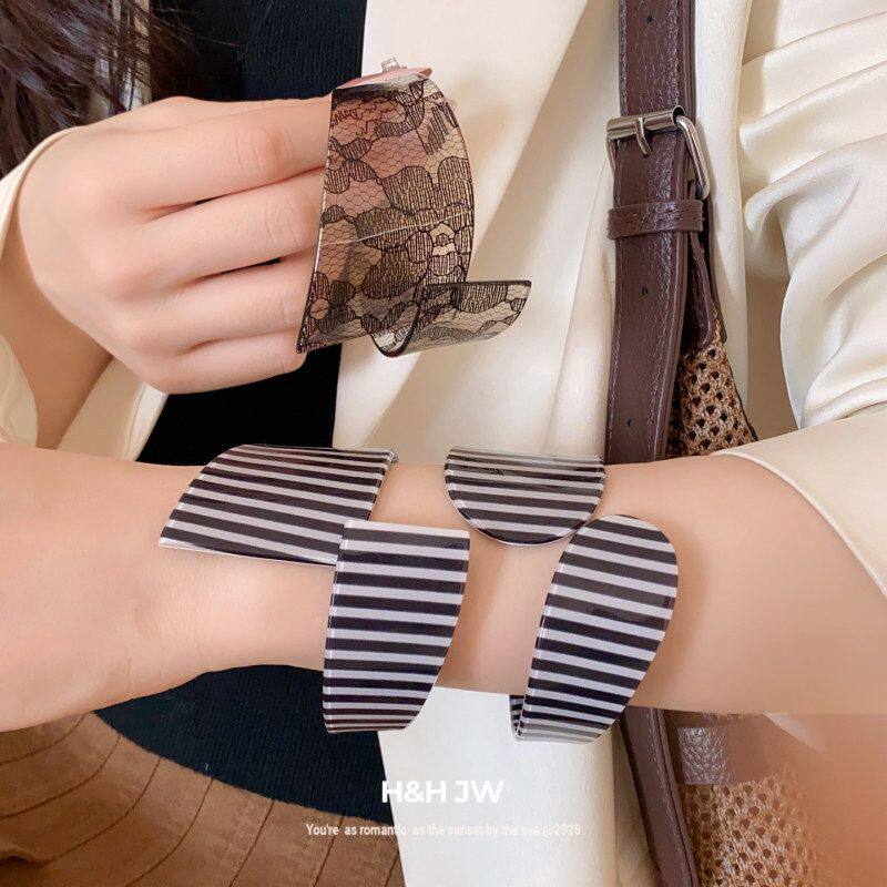 交叉精致女开口跨境花朵条纹板材