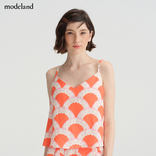 CYNTHIA&XIAO夏日亚麻印花背心假日清凉款