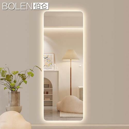 BOLEN 智能穿衣镜充电led全身镜带灯家用试衣镜壁挂触摸屏发光镜