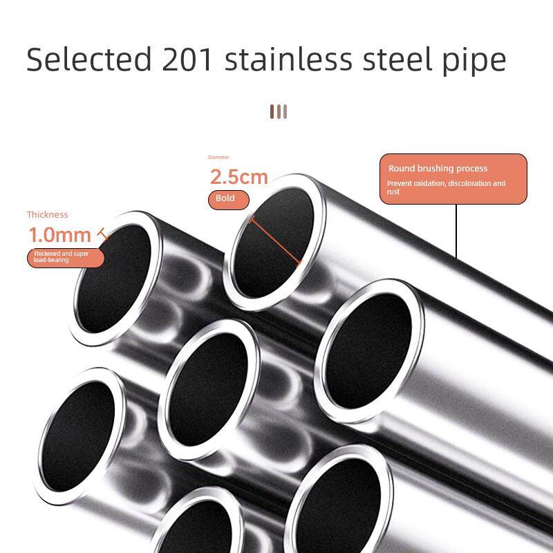 定制金属衣柜开放式步入式衣帽间壁挂不锈钢组合双层卧室衣架