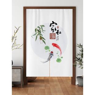 嘉禾万世兴短门帘家庭房间室内卧室门帘半门帘无冲孔布门帘