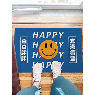 可爱的卡通流行丝圈地毯门垫入口家门厅厨房卧室地板垫定制