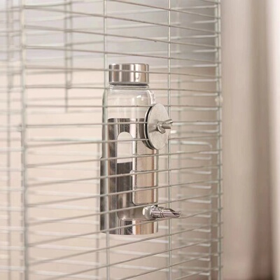 鹦鹉撞针水壶大型不锈钢玩具饮水器笼子用葵花304水嘴
