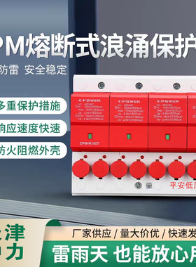 天津中力浪涌保护器一级二级CPM20熔断器系列防雷器电涌保护器