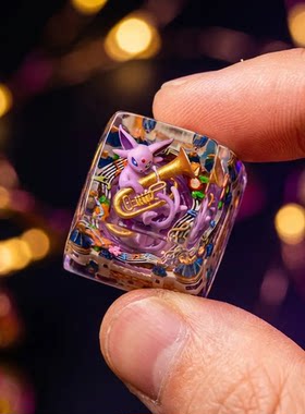 宠物小精灵宝可梦键盘树脂键帽