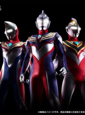 SHF泰塔斯奥特曼儿童玩具真骨雕初代迪迦特利迦艾克斯手办迪迦