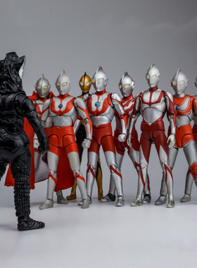 奥特玩具SHF超可动人偶昭和初代杰克雷欧佐菲艾斯奥特六兄弟礼物