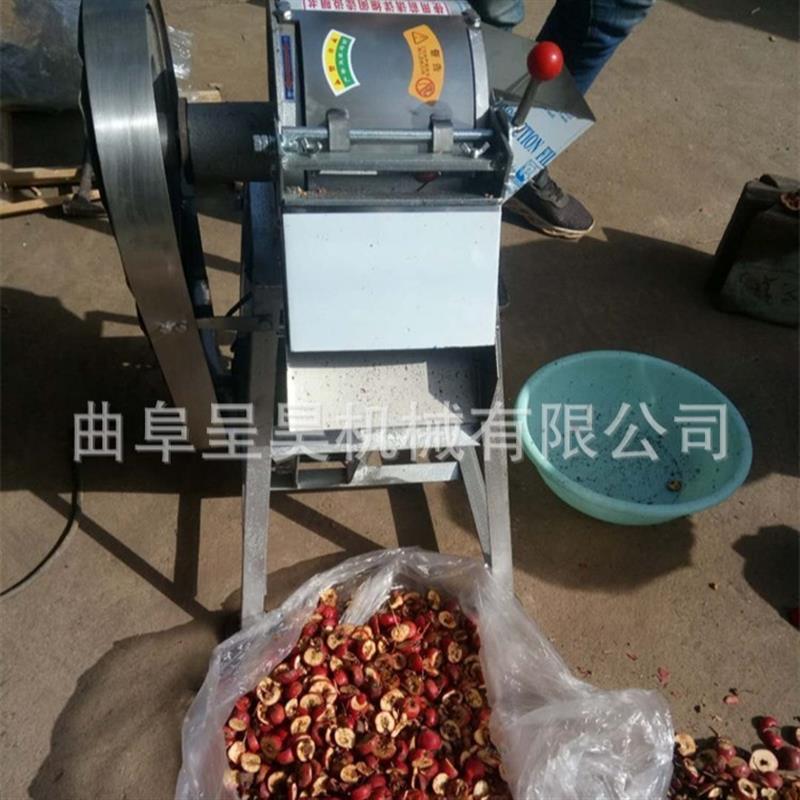 工厂直销山楂切片机 小型家用款山楂带籽切片机