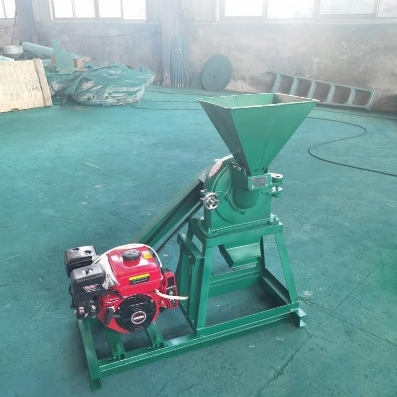 小型家用青稞齿盘粉碎机木薯干打粉机玉米粮食细磨粉机工厂现货