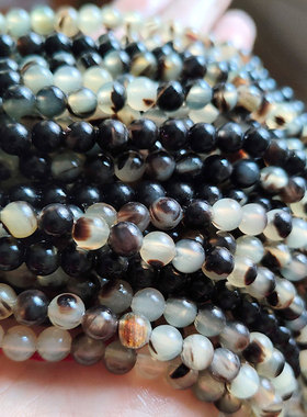 天然真品羊角手链108颗手串文玩念珠饰品男项链女手串多圈长饰品