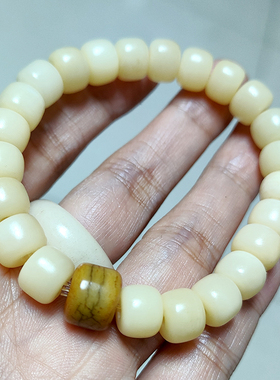 真品骆驼骨手串桶珠文玩佛珠手链骨头diy牛骨饰品男女佩念珠手捻