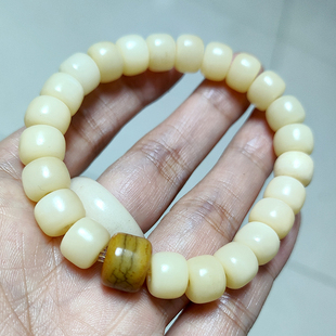 真品骆驼骨手串桶珠文玩佛珠手链骨头diy牛骨饰品男女佩念珠手捻