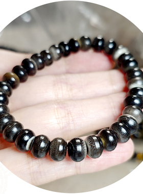 黑驴蹄手串小手链女士款佛珠8mm算盘珠真品天然民族饰品盘玩礼物