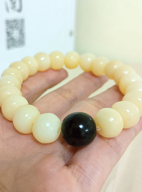 真品骆驼骨手串桶珠手链男女文玩骨头念珠藏民族饰品佛珠手持单圈